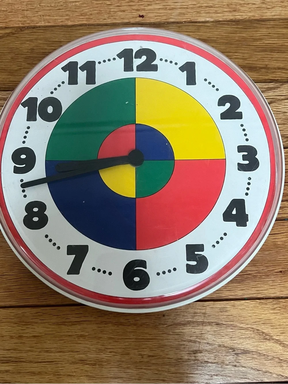Vintage 1980s IKEA Multicolored Wall Clock